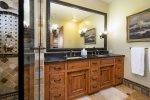 Master bath dual vanity